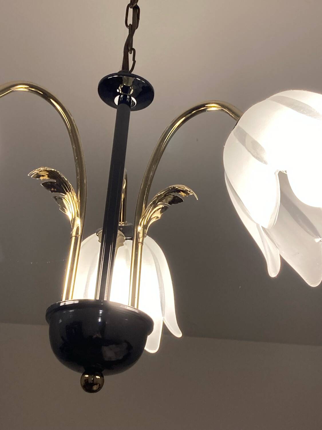 Lustre laiton et opaline