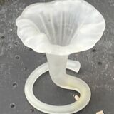 Corolla vase in antique frosted glass