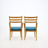 1960s Set of Four Oak Dining Chairs, Czechoslovakia