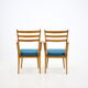 Ensemble de quatre chaises de salle à manger en chêne des années 1960, Tchécoslovaquie