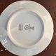 Set of 6 dessert plates in Berry porcelain – White and gold