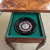 19th century floral marquetry games table