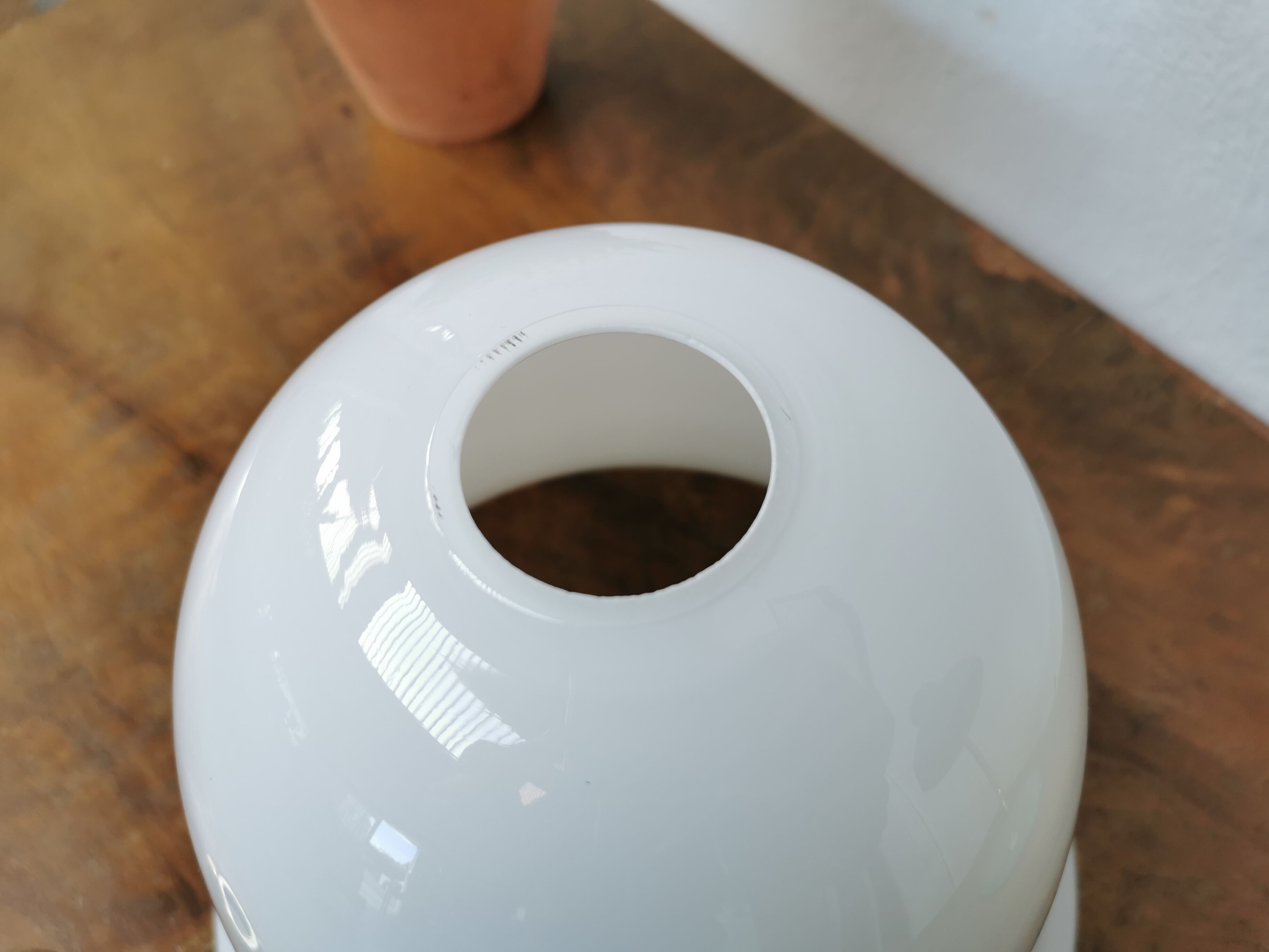 Art deco floor lamp Mazda chrome opaline wood