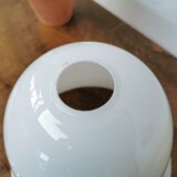 Art deco floor lamp Mazda chrome opaline wood