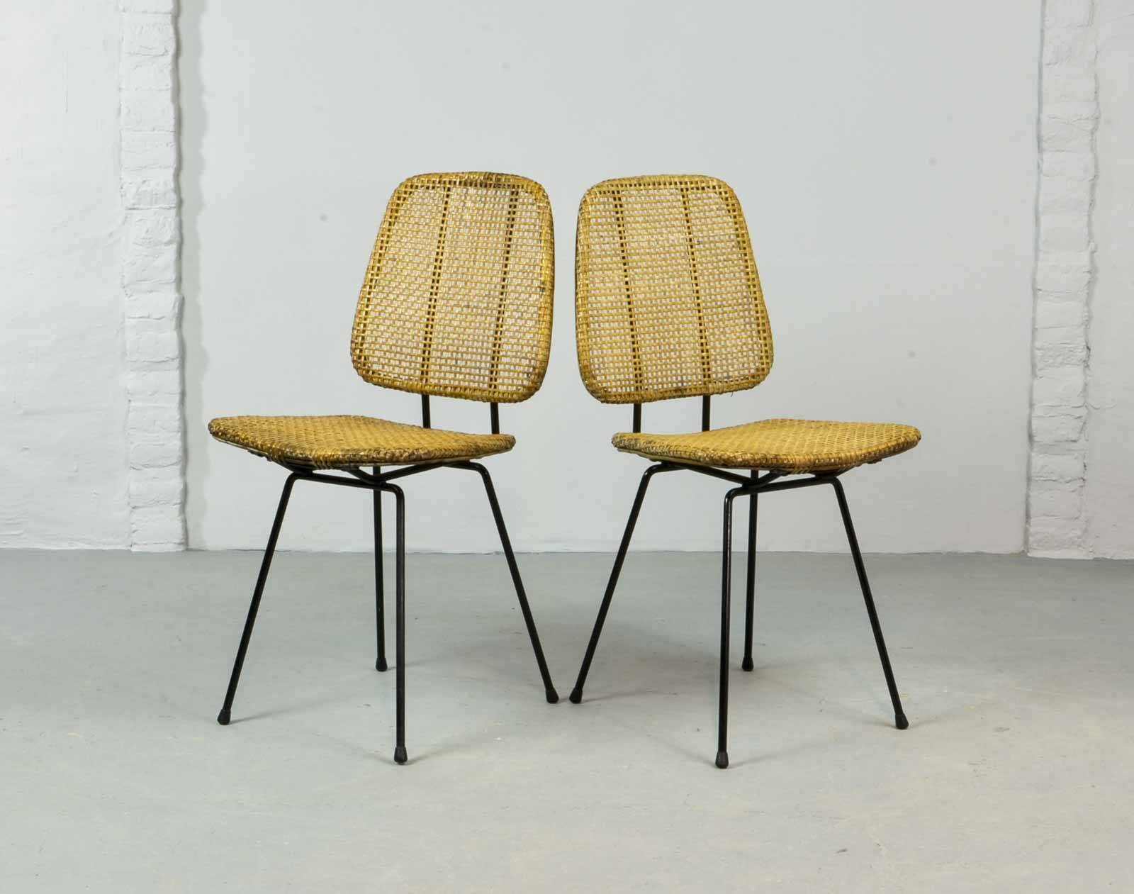 Cane Dutch Design Side Chairs