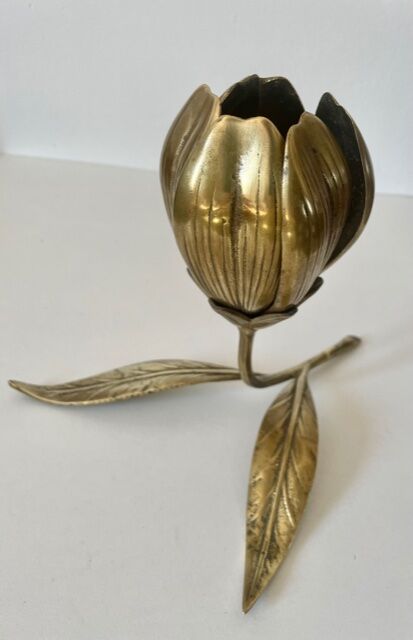 Ashtray "flower" brass 1970