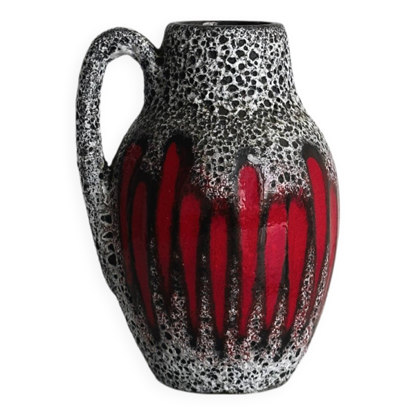 Petit pichet ou vase en céramique texturée