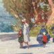 Oil painting by Hyacinthe Royet (1862-1926).