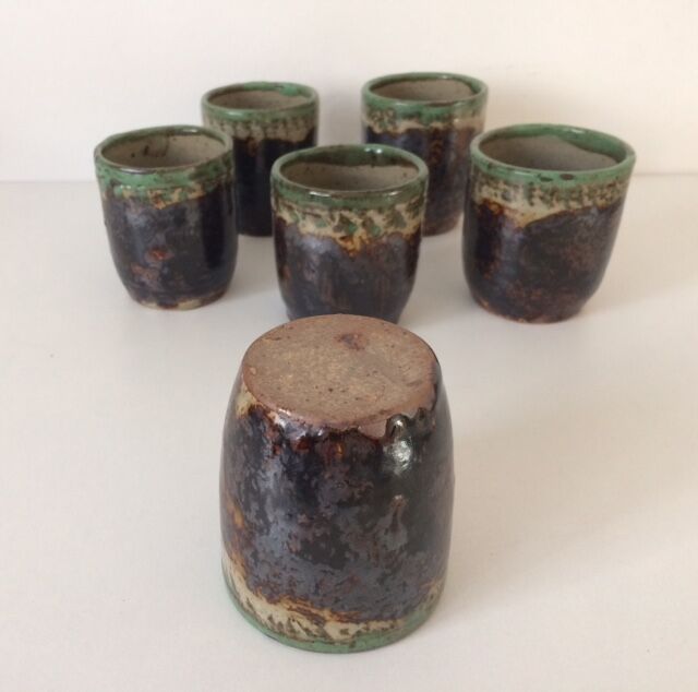 6 cups cups made of sandstone