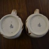 Lot de 2 tasses décorées à la main