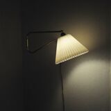 Danish Brass Swing Arm Wall Lamp, 1950s