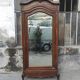 Old hosiery shell mirror cabinet Louis XV XIXth century beveled mirror mercury 2 drawers