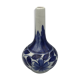 Ancien vase soliflore en porcelaine à décor floral bleu d’asie 18 cm