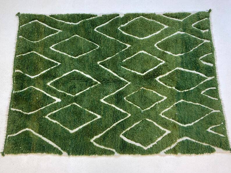 Tapis marocain fait main traditionnelle 250cmx150cm