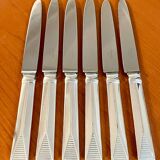 Christofle Atlantide, 6 table knives 24.5 cm very good condition