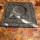 Cendrier Art-Deco en Marbre Gris Anthracite
