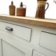 Vintage 3-door wooden sideboard