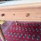 Large table / antique desk in chestnut – light patina