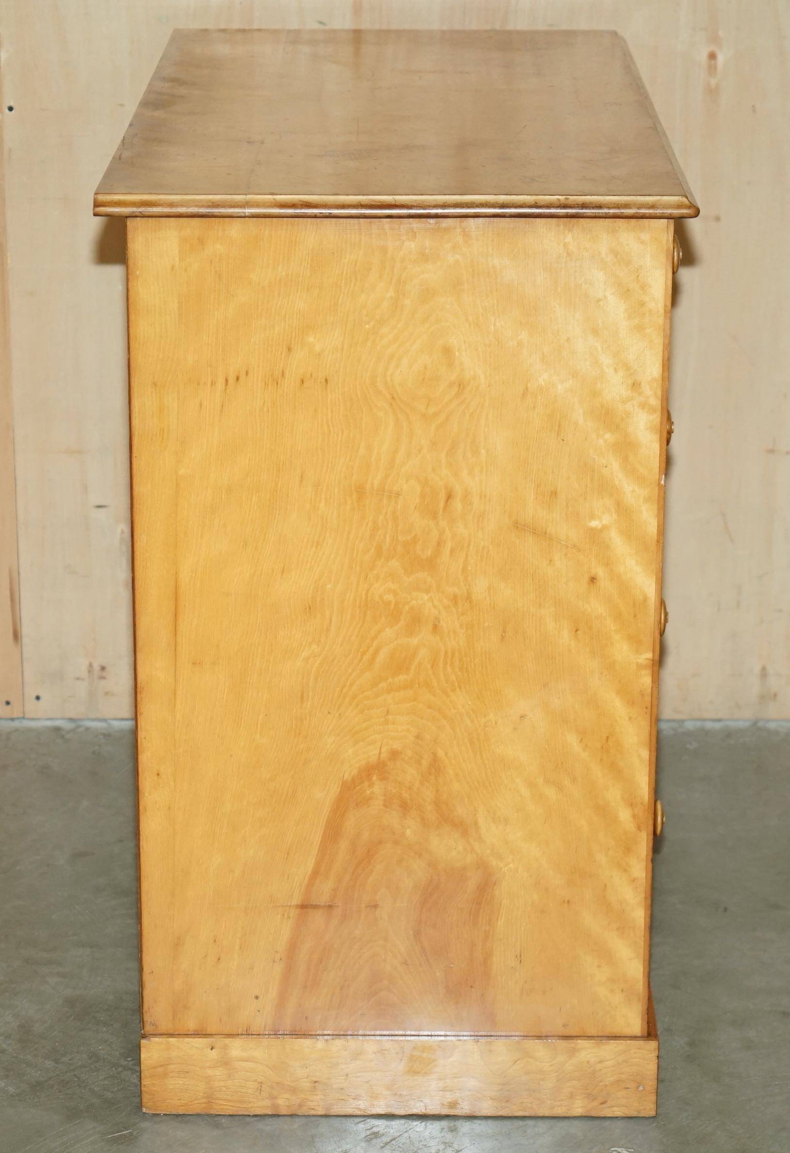 Victorian Commode in Satin Birch by Holland & Sons 1880