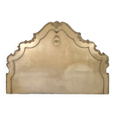 Tête de lit en bois laqué crème de style rococo, milieu XXe
