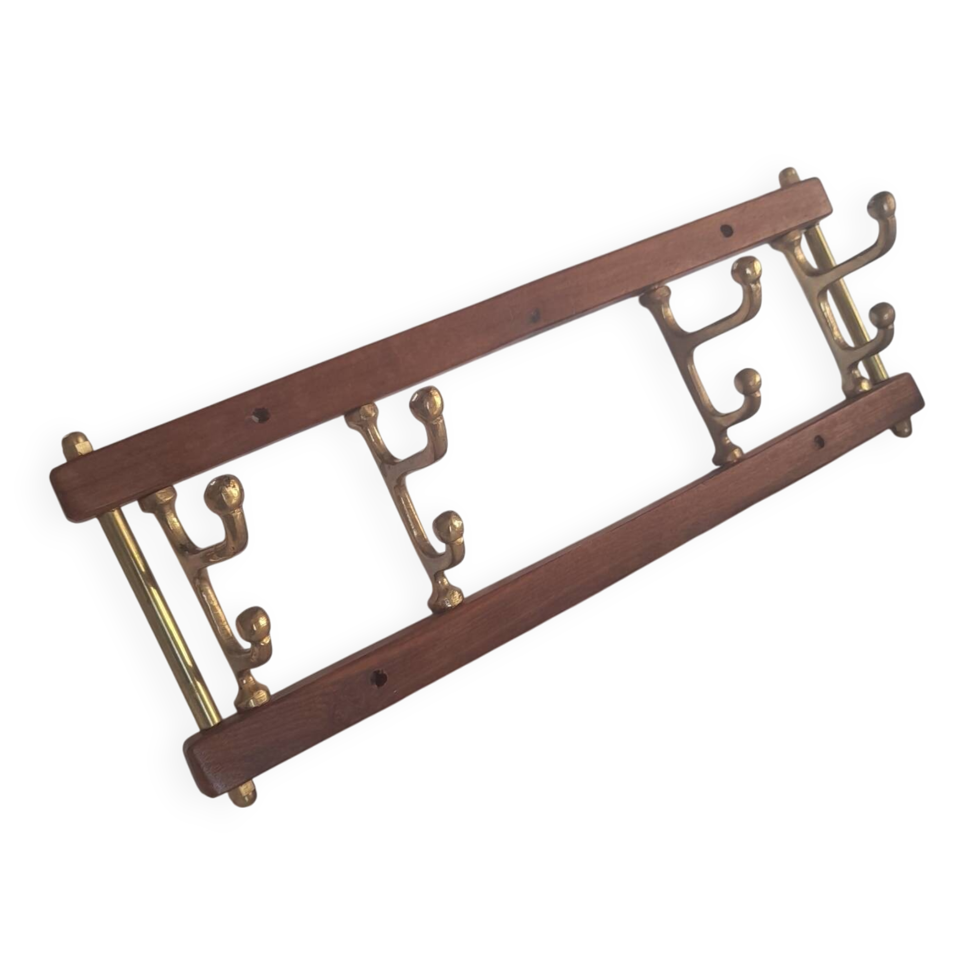 Brass coat hooks