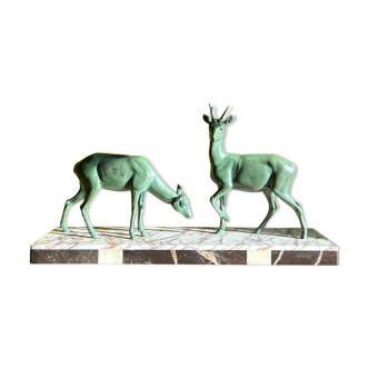 Art Deco regula deer set