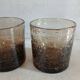 4 bubble glass water glasses