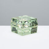 Small cubosfera glass lamp circa 1990