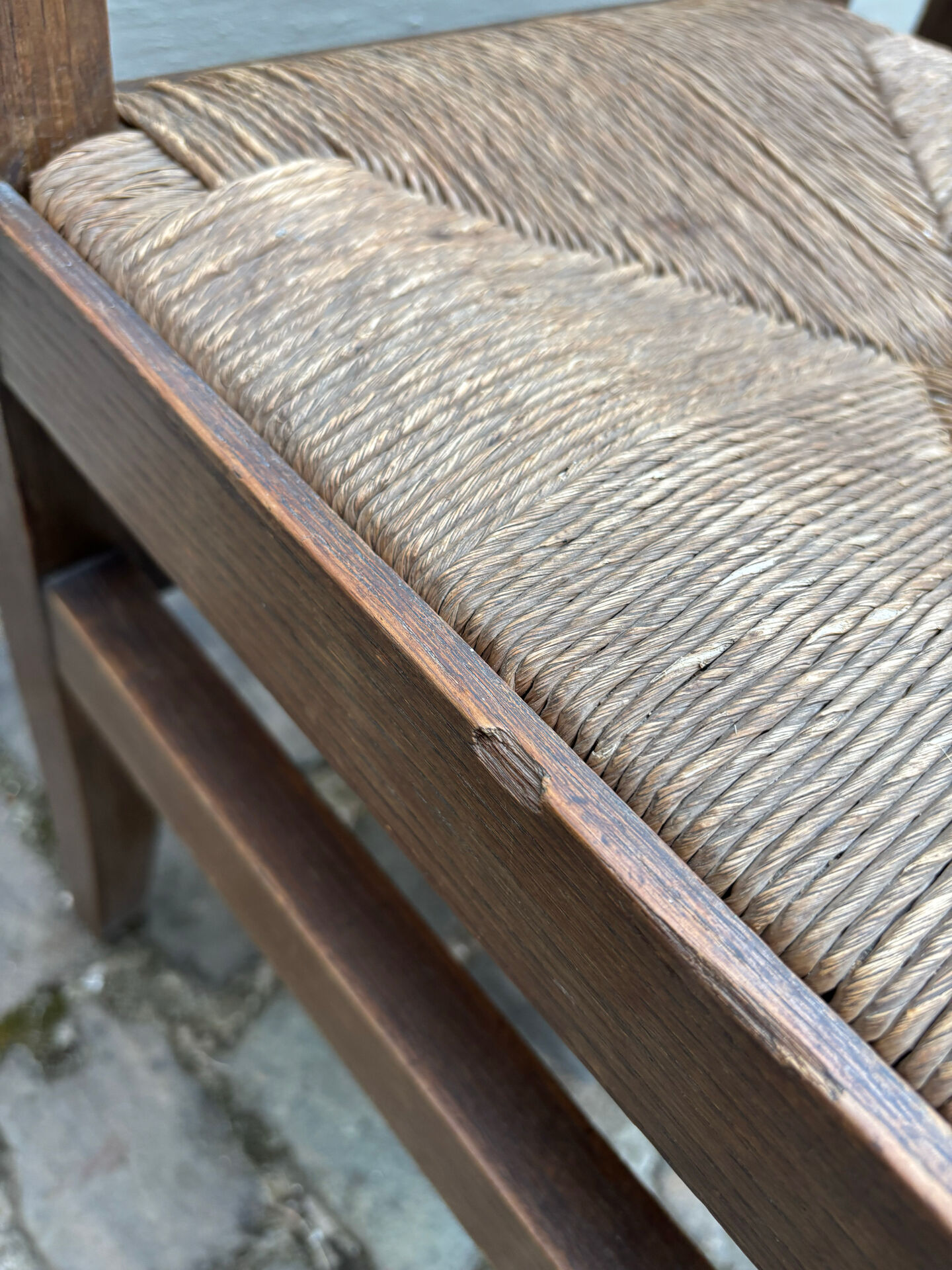 2 chaises en bois art nouveau