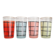 Lot de 4 verres de limonade années 50