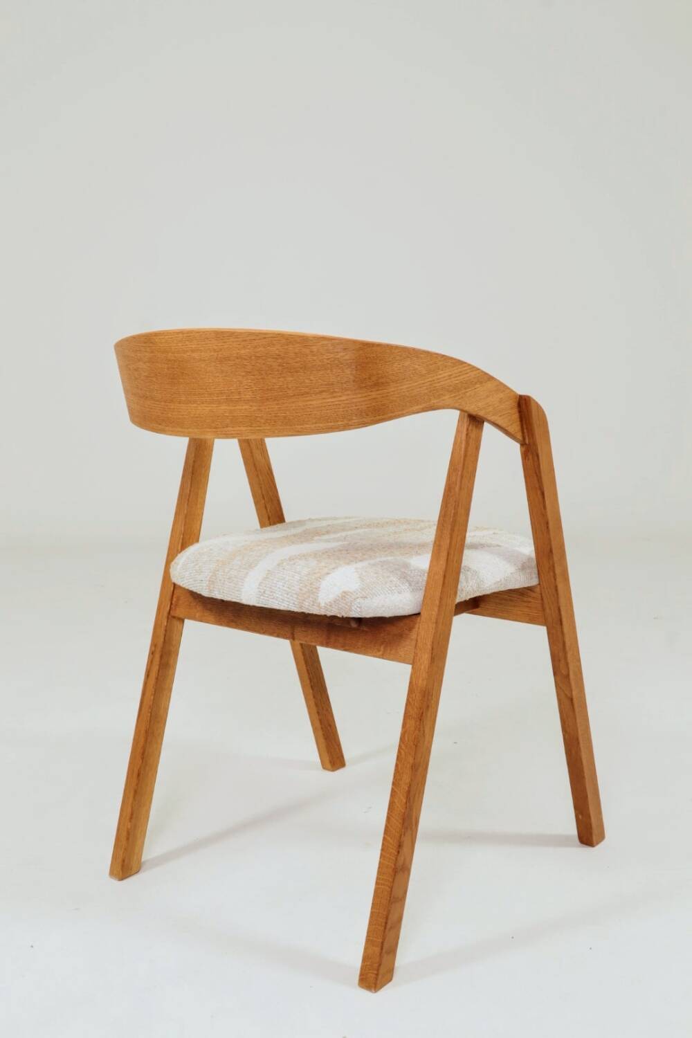 Office chair desk armchair oak wood safari beige