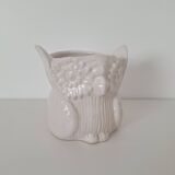 Vase / White owl planter