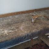 Workbench in solid oak, mid-20th century