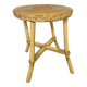 Small vintage rattan side table