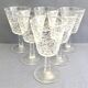 Set de 6 verres à porto ciselés