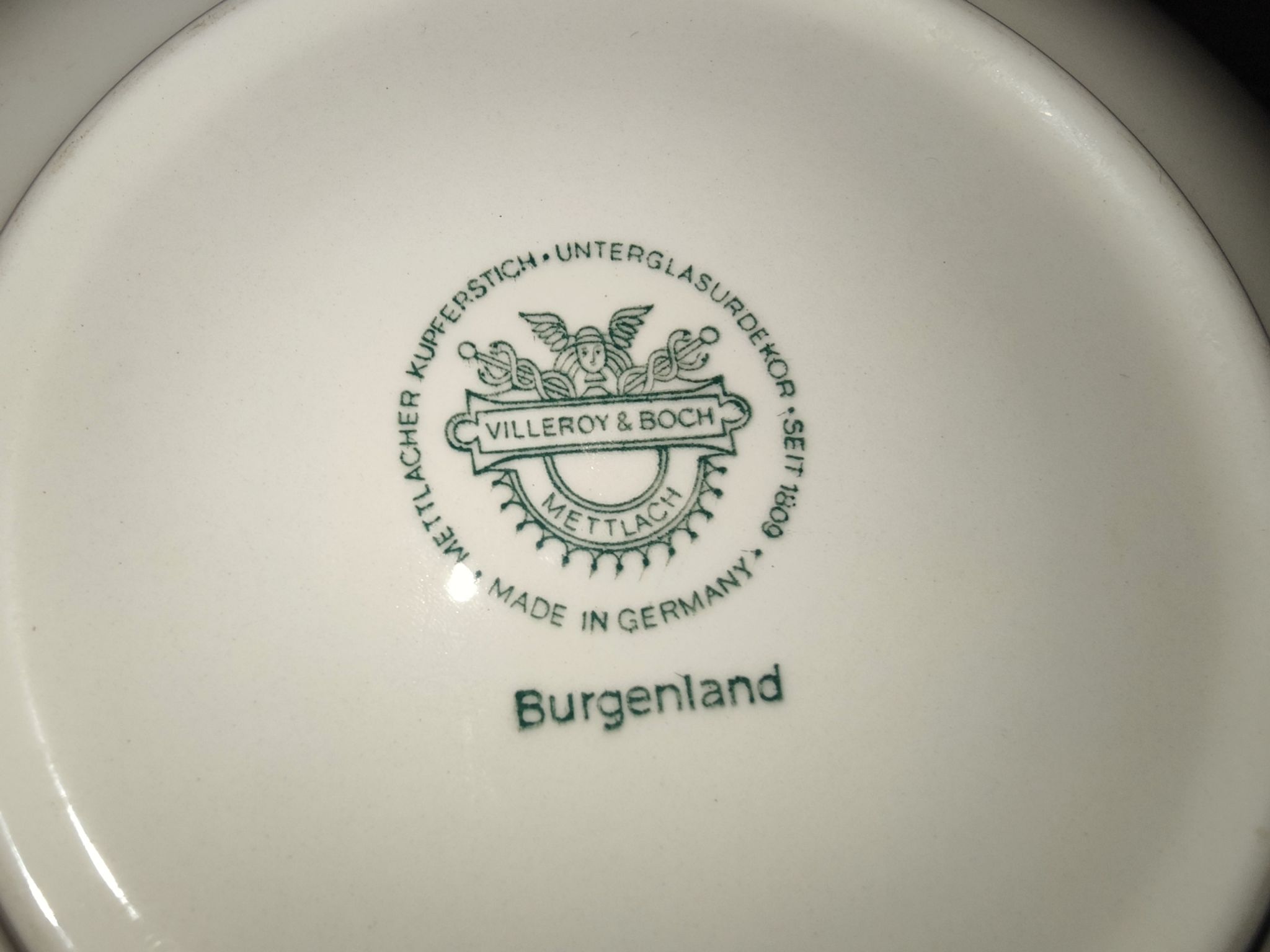 Assiette ancienne Villeroy et Boch Burgenland Années 70