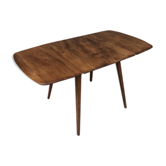 Vtg Mid Century Ercol Extending Drop Leaf Dining Gate Leg Compact Table Retro