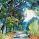 Paysage de max agostini (1914-1997) ecole de crozant (creuse)