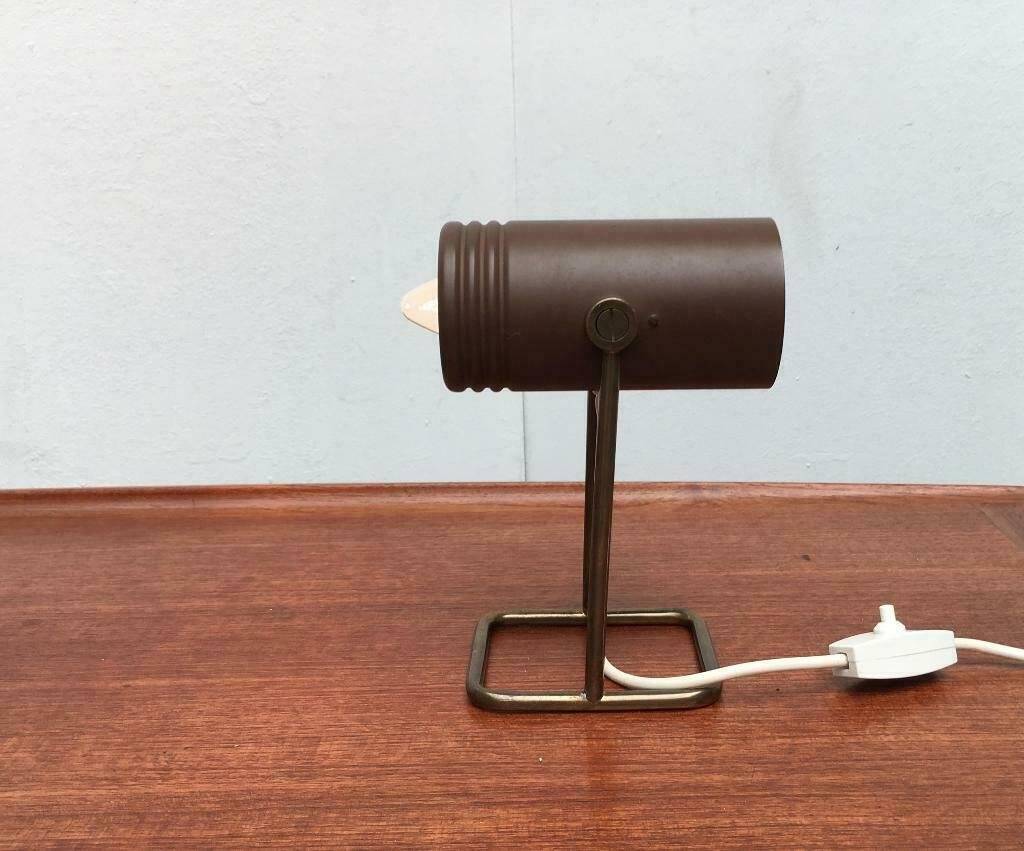 Mid-century Space-Age table lamp by Rolf Krüger for Heinz Neuhaus Leuchten, Germany, 1960s.