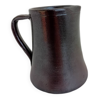 Normandy Brown Ceramic Pitcher from Maison Turgis