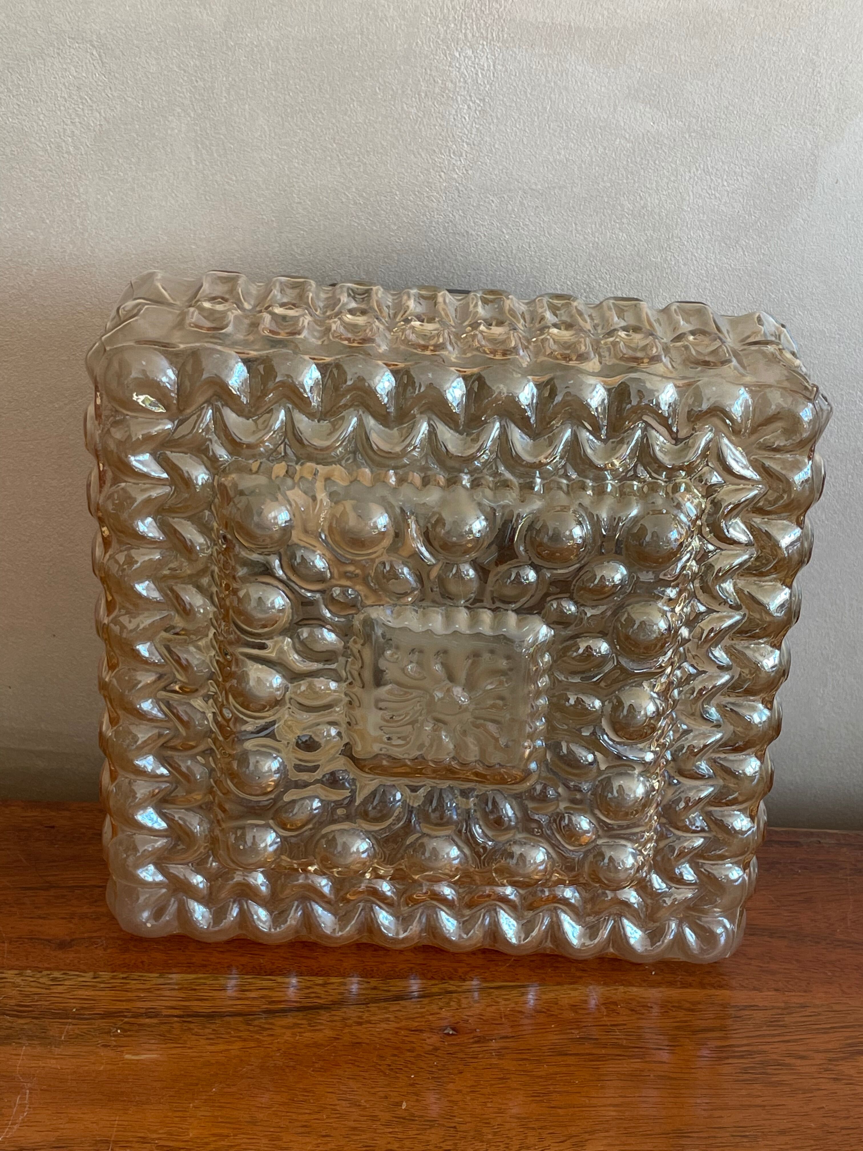 Champagne bubble glass wall lamp