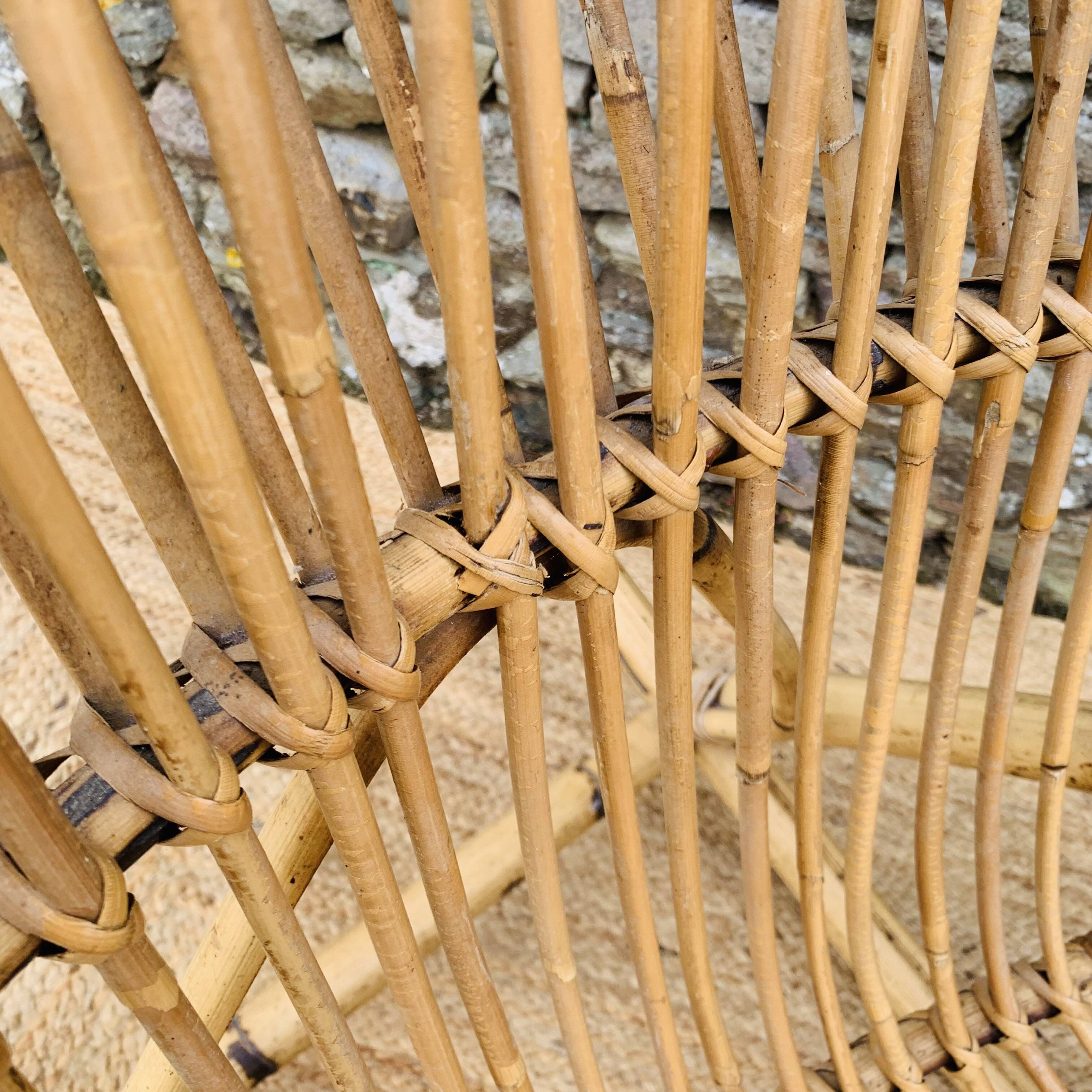 Pair of rattan rocking chairs by Rohe Noordwolde