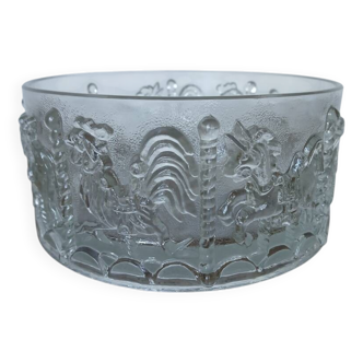 Goebel Carousel salad bowl - Rooster - Elephant - Swan - Horse decor