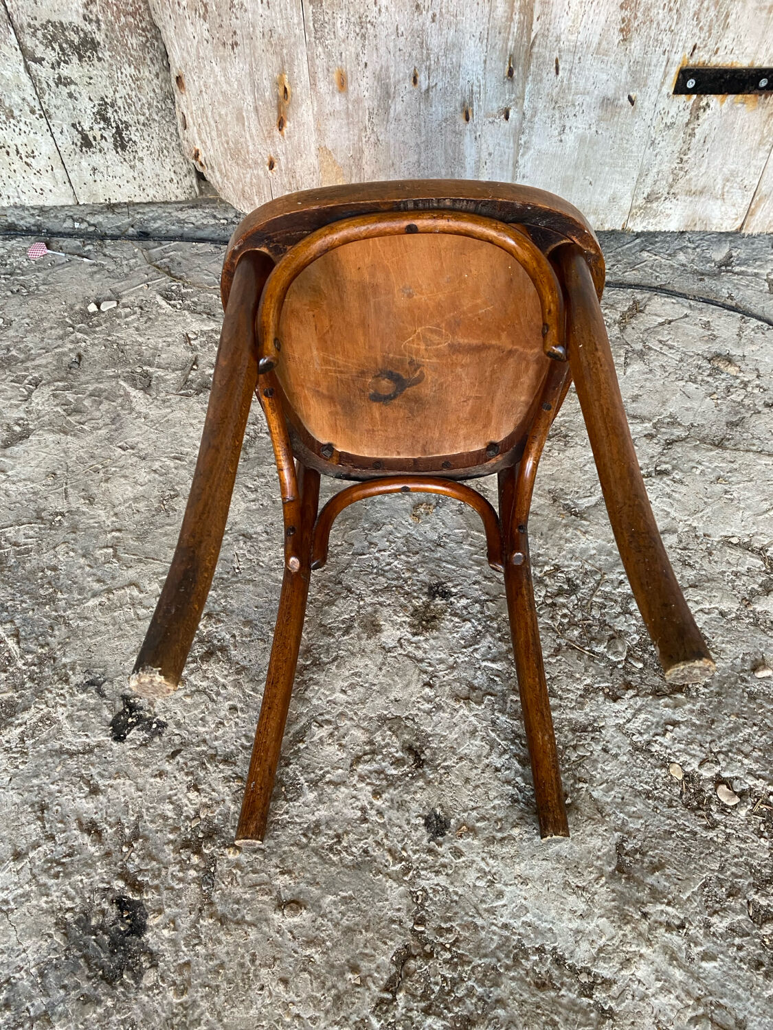 Bistro Chair Style THONET Curved Wood 1930 Made In France Vintage#D6