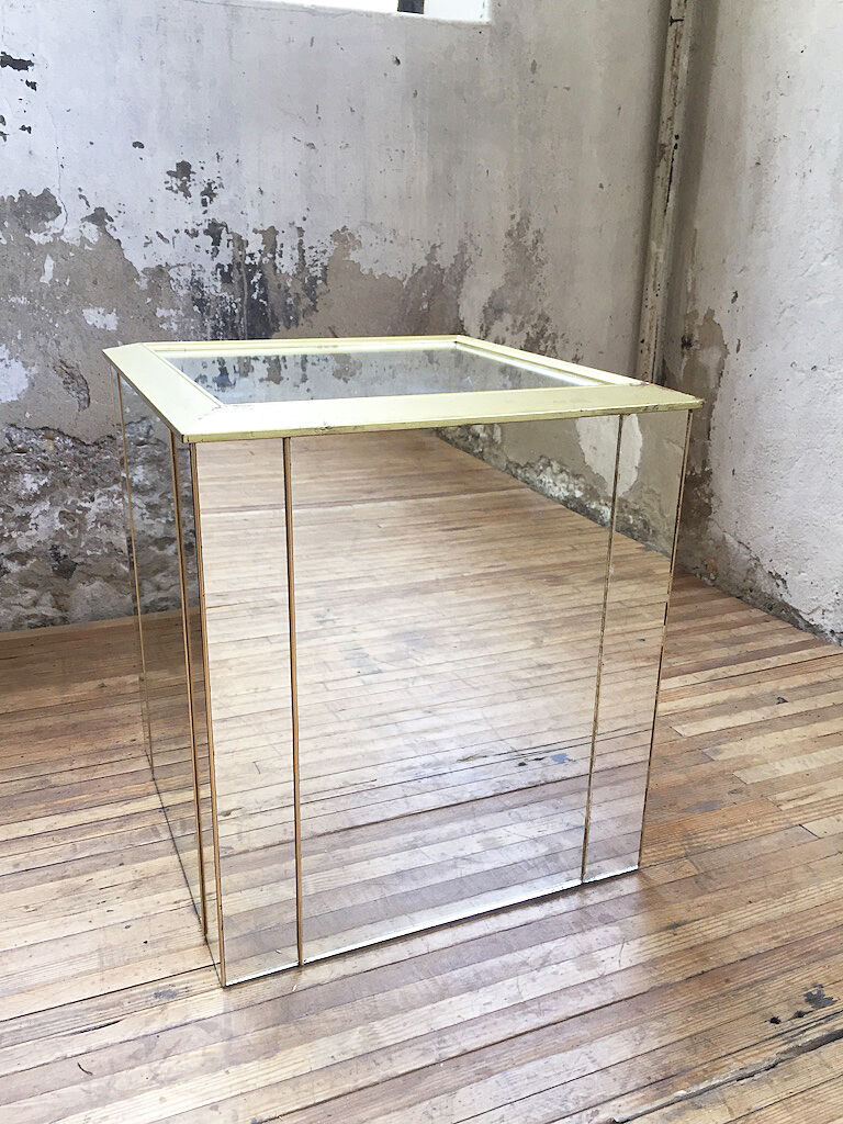 Console coffee table mirror