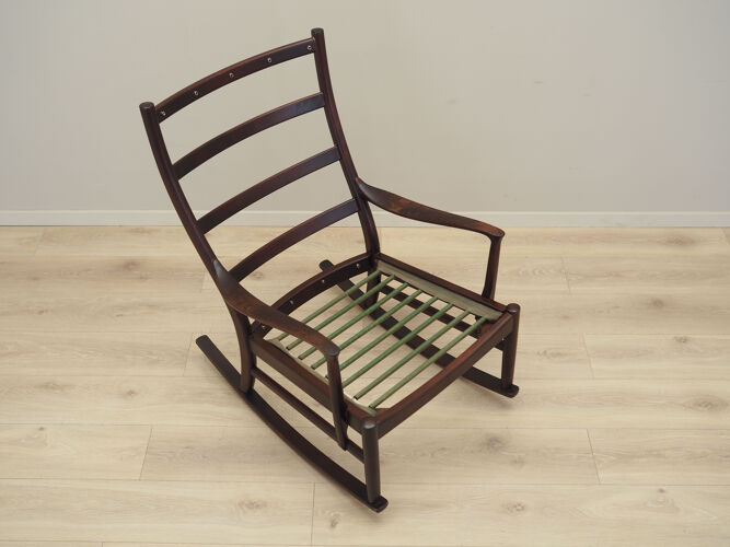 Rocking-chair en hêtre, design danois, années 1980, production: Danemark