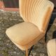 Cocktail armchairs shell back 60s 70s velvet