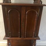 Antique wood music cabinet noble