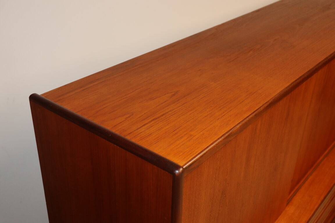 Enfilade haute scandinave édition Samcom en teck, 1960