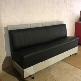 Bench Skaï vintage bistro